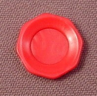 Playmobil Dark Magenta Red Smaller Octagonal Plate, 3968 5120