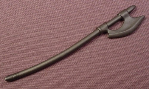 Playmobil Dark Gray Long Handled Ax Weapon With A Narrow Blade