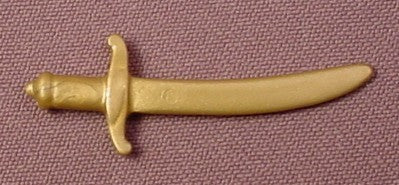 Playmobil Brass Gold Saber Sword With A Curved Blade