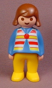 Playmobil 123 Adult Female Mom Mother Figure With Brown Hair