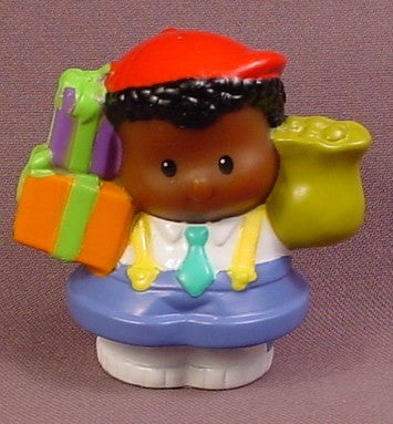 Fisher Price Little People 2004 African American Boy with Gifts