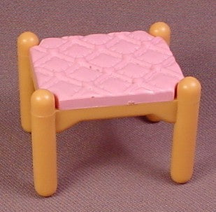 Fisher Price Loving Family Dollhouse 1998 Pink & Brown Vanity Chair