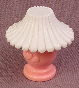 Fisher Price Dream Dollhouse 1997, Pink Lamp with Scalloped White