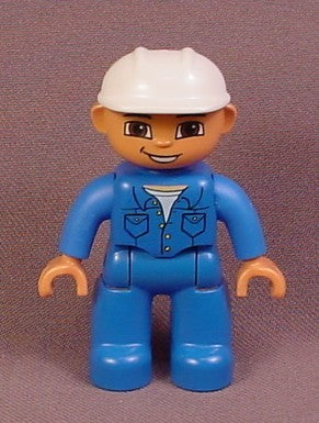 Lego Duplo 47394 Male Articulated Figure With White Helmet