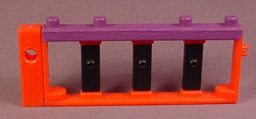 Fisher Price Imaginext Red Black & Purple Railing, 4 Inches Long