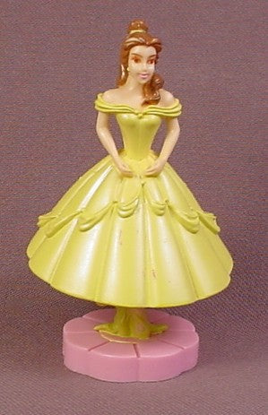 Disney Beauty & The Beast Belle in Yellow Gown PVC Figure on a Base