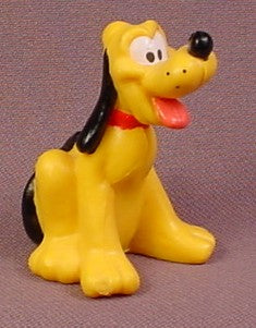 Disney Pluto The Dog in Sitting Pose PVC Figure, 1 7/8 Inches Tall