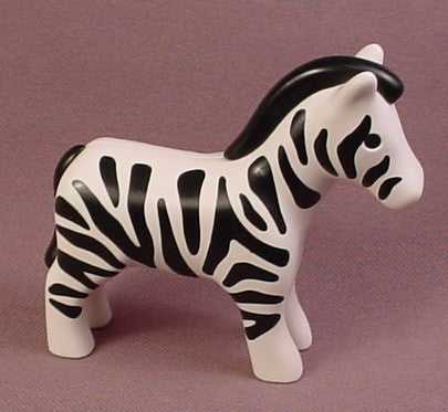 Playmobil 123 Zebra Animal Figure, 2 3/4 inches Tall, 6742 6745