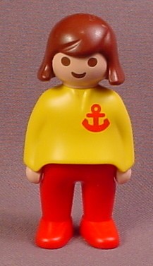 Playmobil 123 Adult Female Figure With A Yellow Shirt