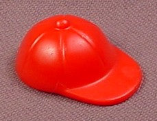 Playmobil Red Baseball Hat Or Cap With A Rounded Top