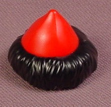 Playmobil Black Fur Hat with Red Center, 3274 3810 4433 4535 4683