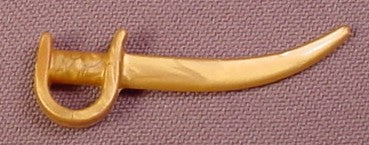 Playmobil Gold Cutlass Sword With A Curved Blade