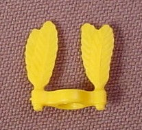 Playmobil Yellow Flexible Double Feathers With A Loop