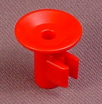 Playmobil Red Light Fixture with Clip to Attach to Pole, Hole For B