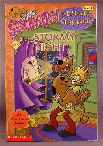 Scooby-Doo Stormy Night, Paperback Picture Clue Book, #16 Scholastic