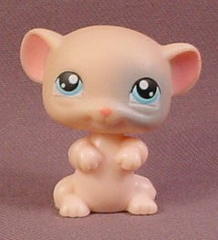 Littlest Pet Shop #102 Pink Mouse With Blue Eyes