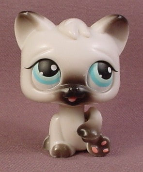 Littlest Pet Shop Magic Motion White & Gray Persian Kitty Cat