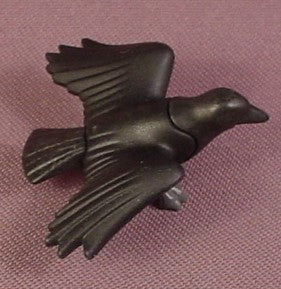 Playmobil Black Crow Bird Animal Figure Wings Spread 3823 3839 3274