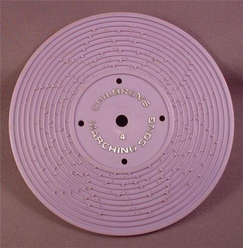 Fisher Price Record Light Purple #4 Children's Marching Songs & Cam