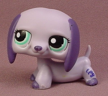 Littlest Pet Shop #1367 Light Purple Dachshund Puppy Dog