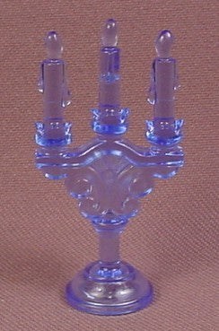Playmobil Clear Light Blue Candle Holder With 3 Candles Candelabra