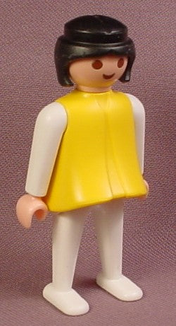 Playmobil Adult Woman Figure Classic Style In Yellow And White