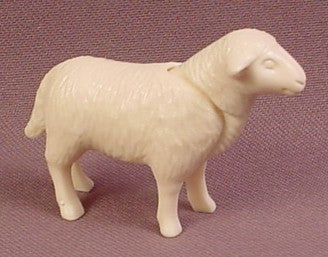 Playmobil White Adult Sheep Animal Figure Movable Head 3996 3993