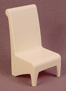 Playmobil White Formal Dining Room Chair With A Tall Back