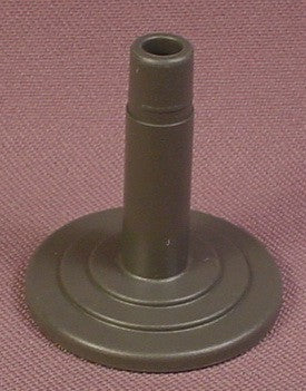 Playmobil Dark Gray Pedestal Table Leg On Stand With Round Base