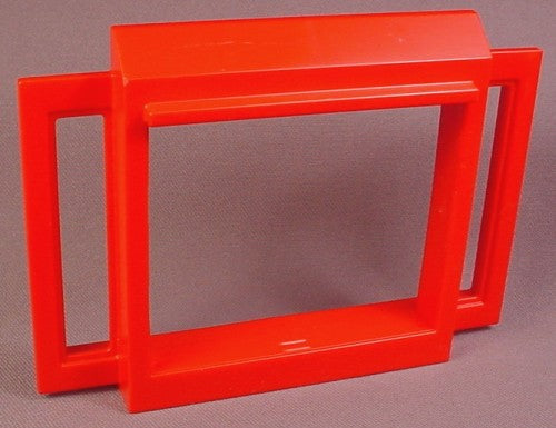 Playmobil Red Double Wide Window Frame With Side Panels & Beveled E