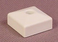 Playmobil White Square Pillar Cap Stone With Hole For Ornament
