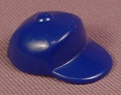Playmobil Dark Blue Squared Baseball Style Cap Or Hat With Button