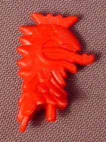 Playmobil Red Griffon Shaped Crest Or Plume Ornament For The Top Of