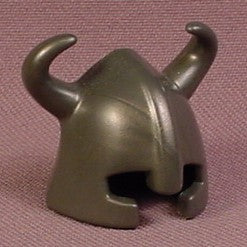 Playmobil Dark Gray Bullet Shaped Helmet With Horns & Eye Openings