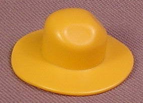 Playmobil Mustard Yellow Wide Brim Hat With Tall Crown