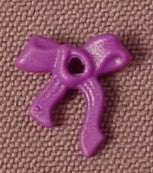Playmobil Dark Purple Small Bow With Tail & Hole In The Middle