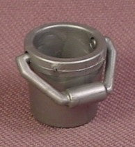 Playmobil Silver Gray Small Pail Or Bucket With Handle, 3245 3769