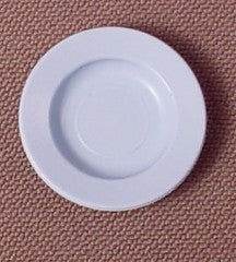 Playmobil Light Blue Round Plate Or Dish, 7/8 Inch Across, 5326