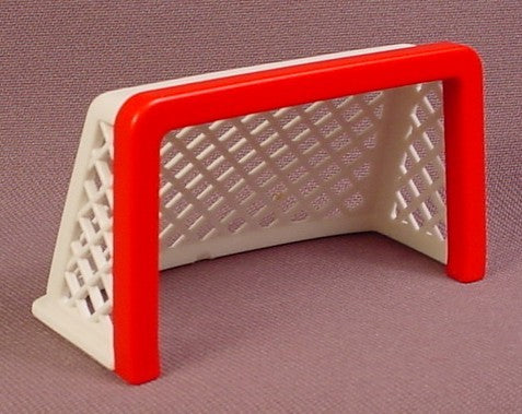 Playmobil White Goal Net With Red Frame, 3341 3685 3868 3869 3955 4