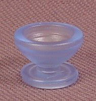 Playmobil Transparent Or Clear Blue Ice Cream Dish With A Base