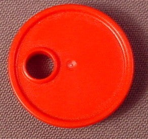 Playmobil Red Barrel Cover Or Lid With Hole, 3003 3277 4085 4314