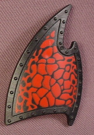 Playmobil Black Flame Shaped Shield With Red Lava Pattern, 4835