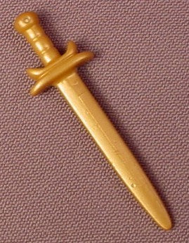 Playmobil Gold Sword With Guard That Curves Away From The Hilt