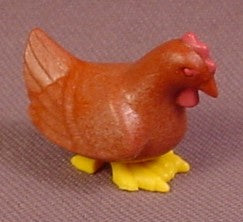 Playmobil Reddish Brown Chicken With A Pink Comb & Wattle