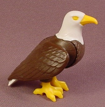 Playmobil Bald Eagle Bird With Brown Body, White Head