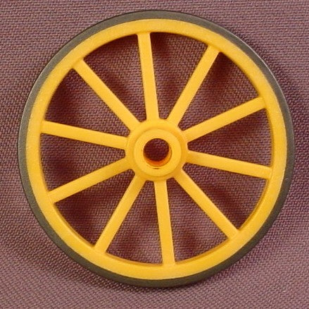 Playmobil Mustard Yellow 55mm Diameter Wagon Wheel