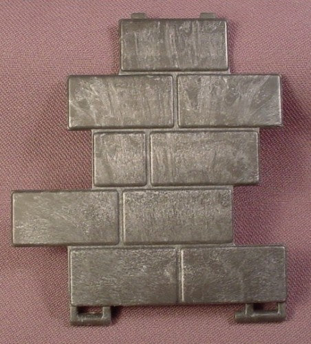 Playmobil Dark Gray Irregular Shaped Wall Piece With 2 Hinge Points