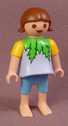 Playmobil Female Girl Child Figure With Light Blue Shirt