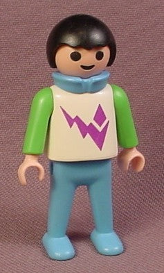 Playmobil Male Boy Child Figure With White Sweater
