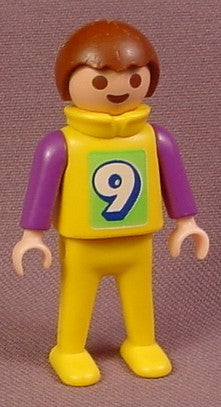 Playmobil Male Boy Child Figure With Yellow Uniform